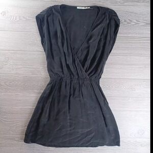 Urban Outfitters Kimchi Blue 100% Black Silk Mini Dress